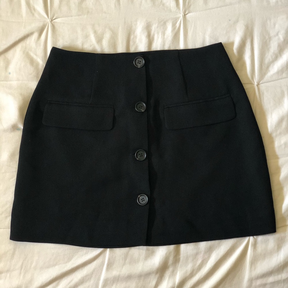 Black mini skirt